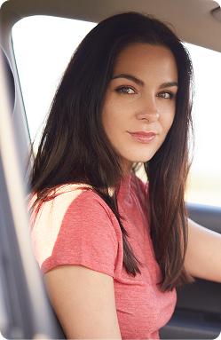 Female driving instructor